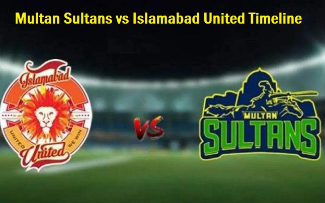 Multan Sultans vs Islamabad United Timeline