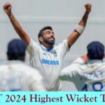 BGT 2024 Highest Wicket Taker