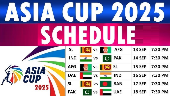 Cricket Asia Cup 2025 Schedule