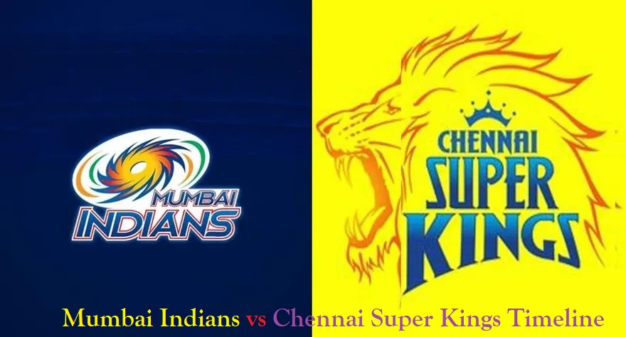 Mumbai Indians vs Chennai Super Kings Timeline