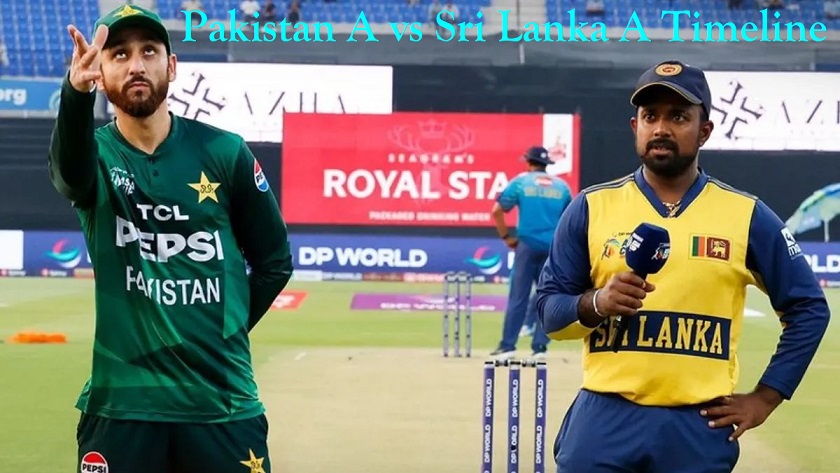 Pakistan A cricket team vs Sri Lanka A timeline