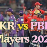  Kolkata Knight Riders vs Punjab Kings Players