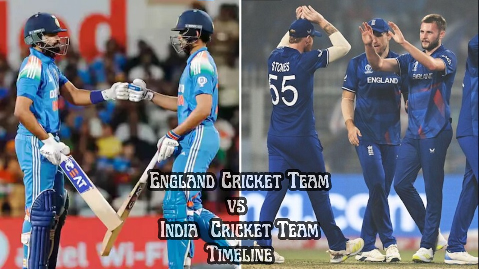 England Cricket Team vs India National Cricket Team Timeline