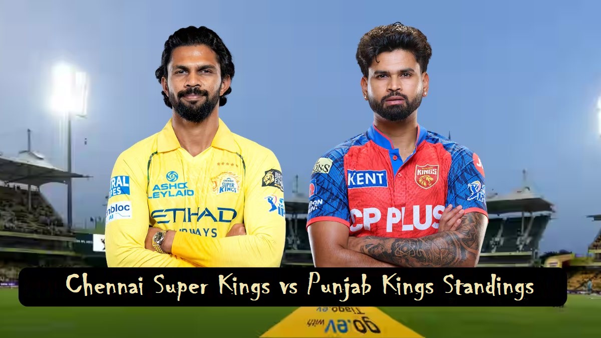 Chennai Super Kings vs Punjab Kings Standings