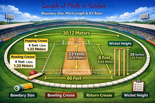 Length of Pitch in Cricket