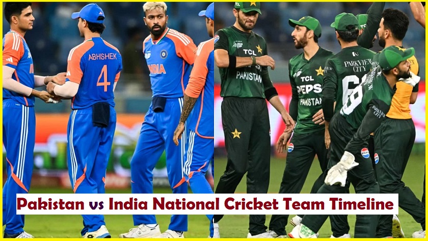 Pakistan National Cricket Team vs India National Cricket Team Timeline