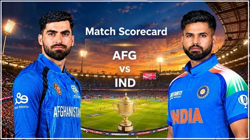 India National Cricket Team vs Afghanistan National Cricket Team Match Scorecard